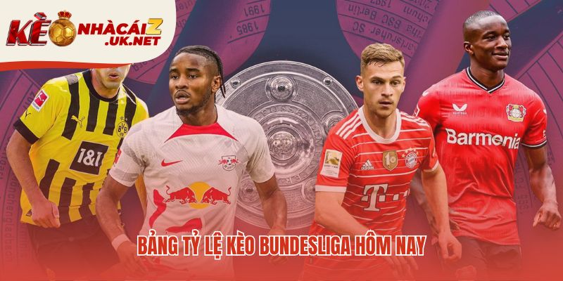 Bảng tỷ lệ soi kèo Bundesliga phản ánh ưu thế của đội chủ nhà
