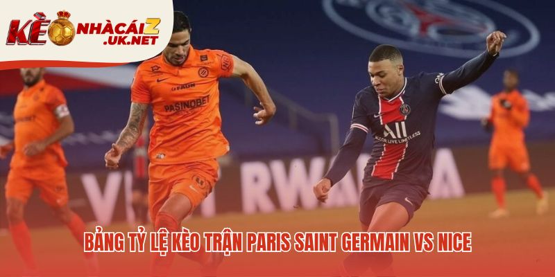 Bảng kèo trận đấu giữa 2 đội bóng